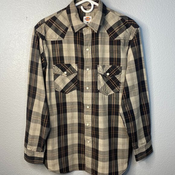 Dickies Other - Dickies Plaid Western Pearl Snap Button Down